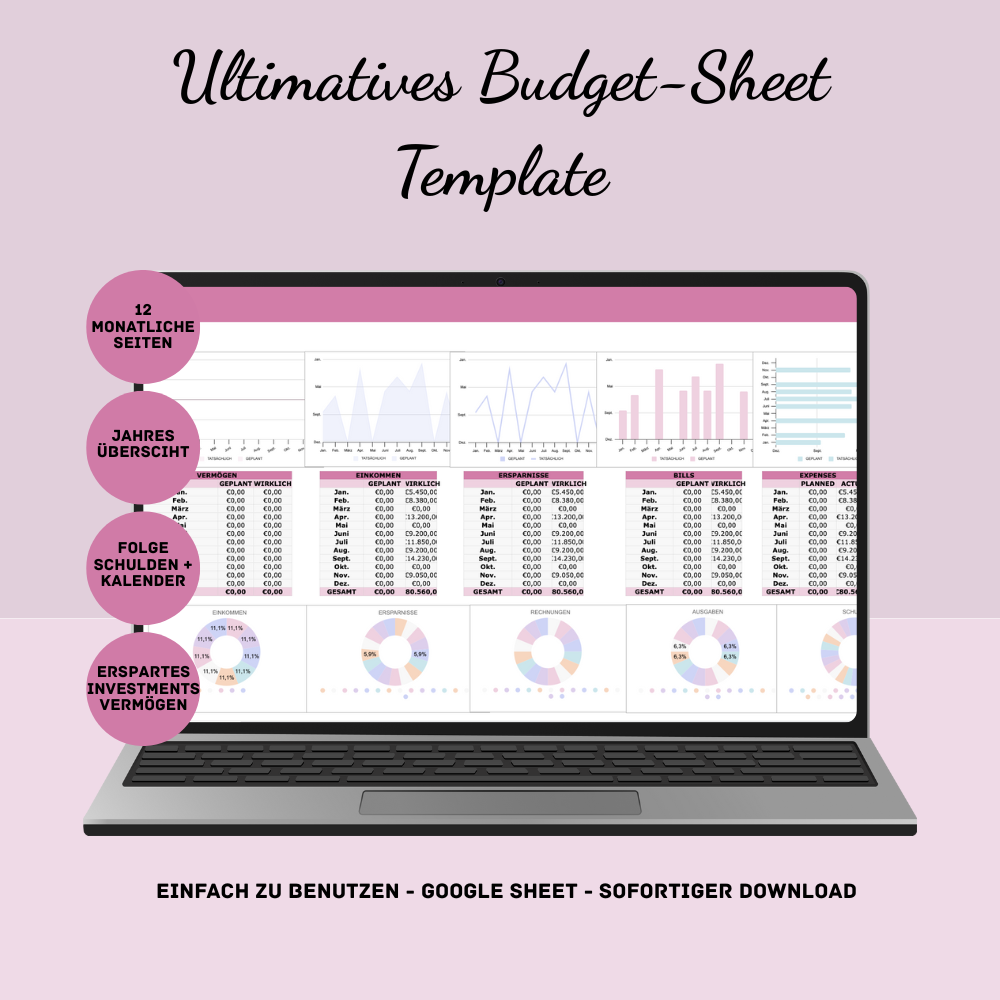 Ultimatives Budget-Sheet Template